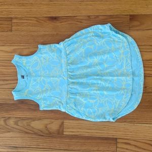 Tea Collection Size 3 Blue / Yellow Lotus Summer Dress